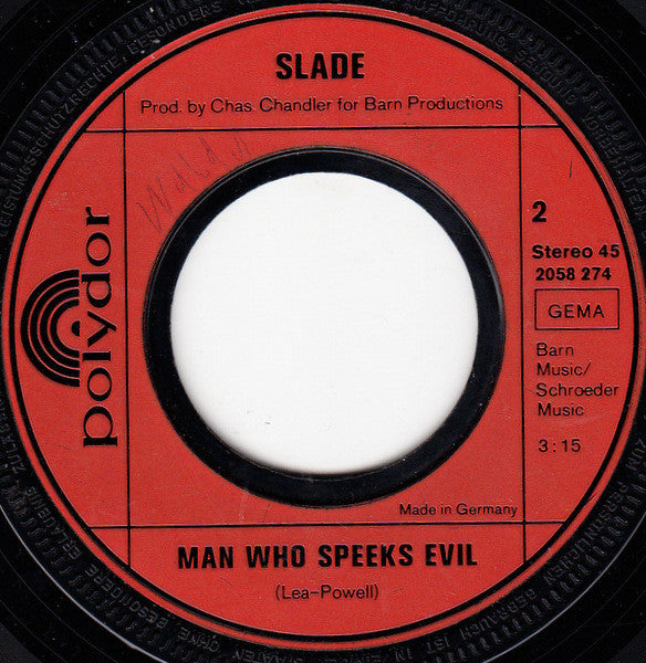 Slade : Mama Weer All Crazee Now (7", Single)