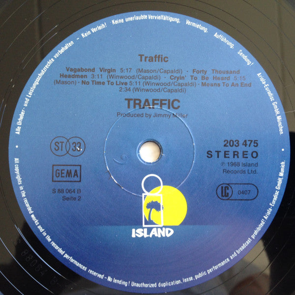 Traffic : Traffic (LP, Album, RE)