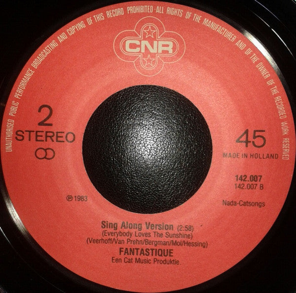 Fantastique : Everybody Loves The Sunshine (7", Single)