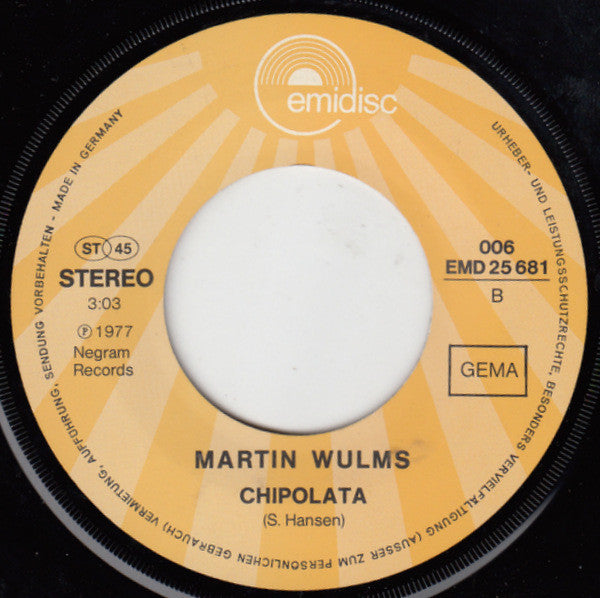 Martin Wulms : Zambezi (7", Single)