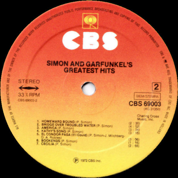 Simon & Garfunkel : Simon And Garfunkel's Greatest Hits (LP, Comp, RE)