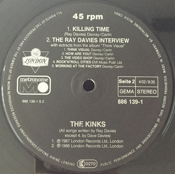 The Kinks : Lost & Found / The Ray Davies Interview (12", Maxi)