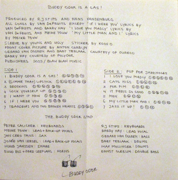 The Buddy Odor Stop : Buddy Odor Is A Gas! (LP, Album)