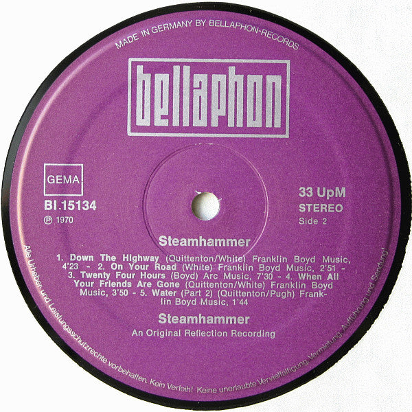 Steamhammer : Steamhammer (LP, Album, RE)