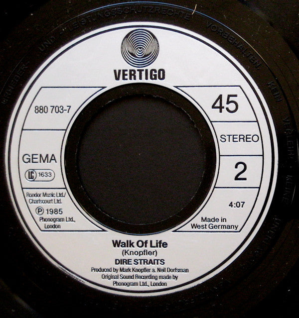 Dire Straits : So Far Away (7")
