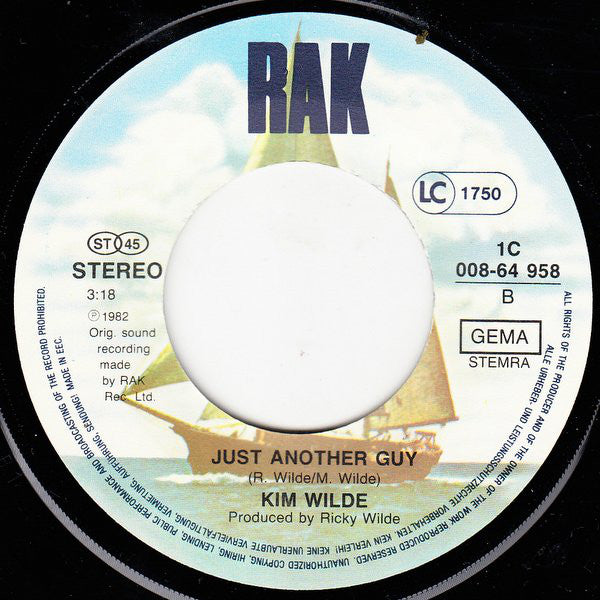 Kim Wilde : Child Come Away (7", Single)