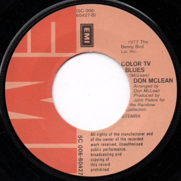 Don McLean : When Love Begins (7", Single)