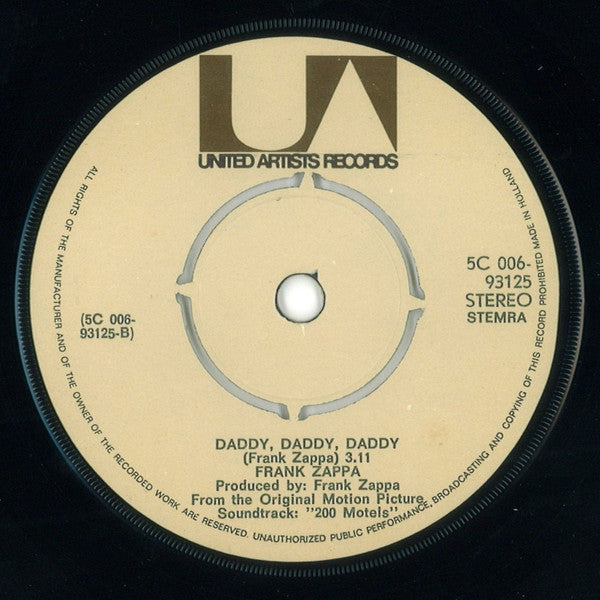 Frank Zappa : What Will This Evening Bring Me This Morning? (7", Single)