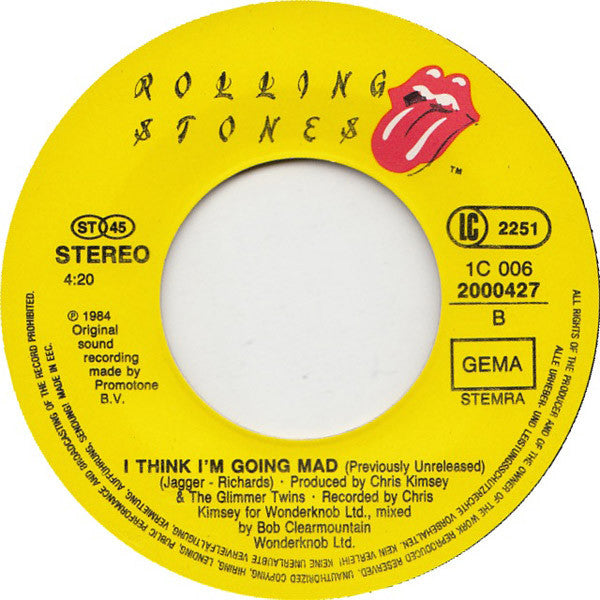 Rolling Stones* : She Was Hot (7", Single)