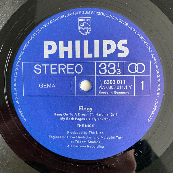The Nice : Elegy (LP, Album, Gat)