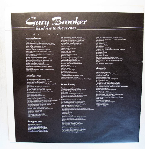 Gary Brooker : Lead Me To The Water (LP, Album)