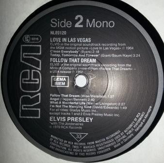 Elvis Presley : Love Me Tender / Love In Las Vegas / Follow That Dream (LP, Comp, Mono, RE)