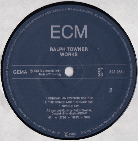 Ralph Towner : Works (LP, Comp)
