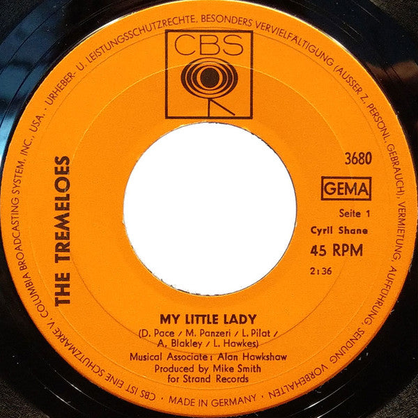 The Tremeloes : My Little Lady (7", Single)