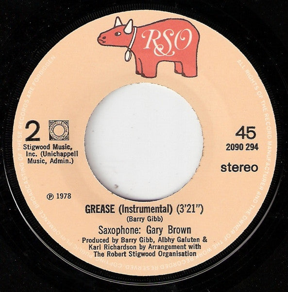 Frankie Valli : Grease (7", Single)