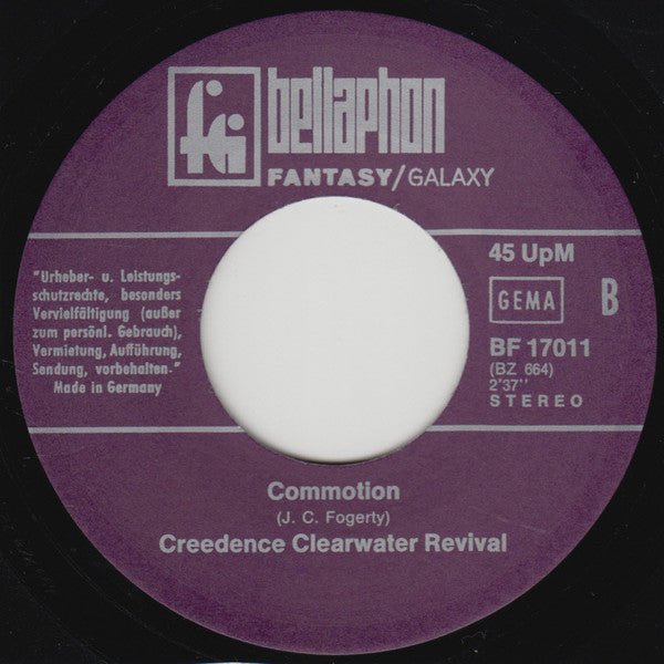 Creedence Clearwater Revival : Green River / Commotion (7", Single, RE)