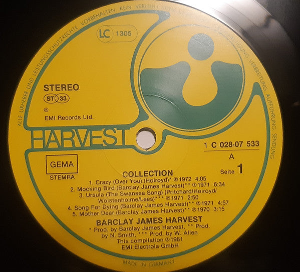 Barclay James Harvest : Collection (LP, Comp)