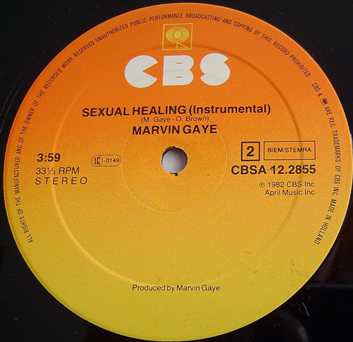 Marvin Gaye : Sexual Healing (12", Maxi, Sun)