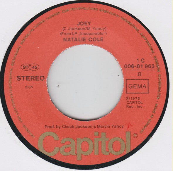 Natalie Cole : This Will Be (7", Single)