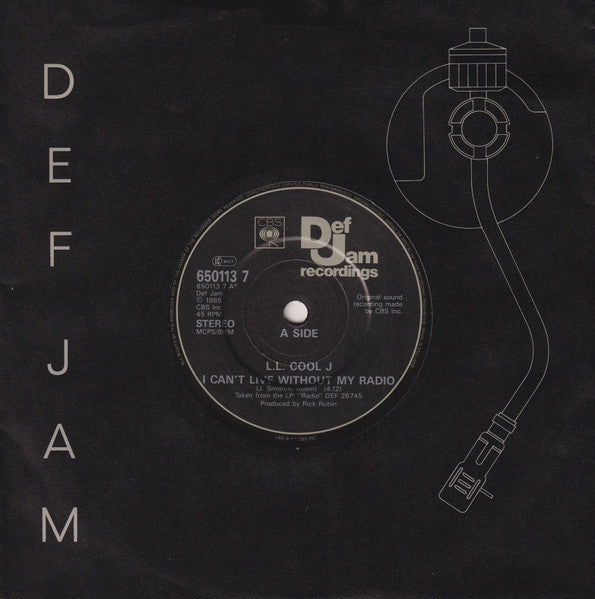 L.L. Cool J* : I Can't Live Without My Radio (7", Single)