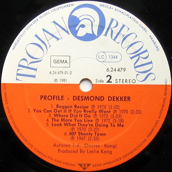 Desmond Dekker : Profile (LP, Comp)