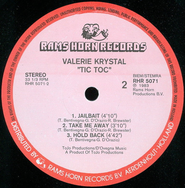 Valerie Krystal : Tic Toc (LP, Album)