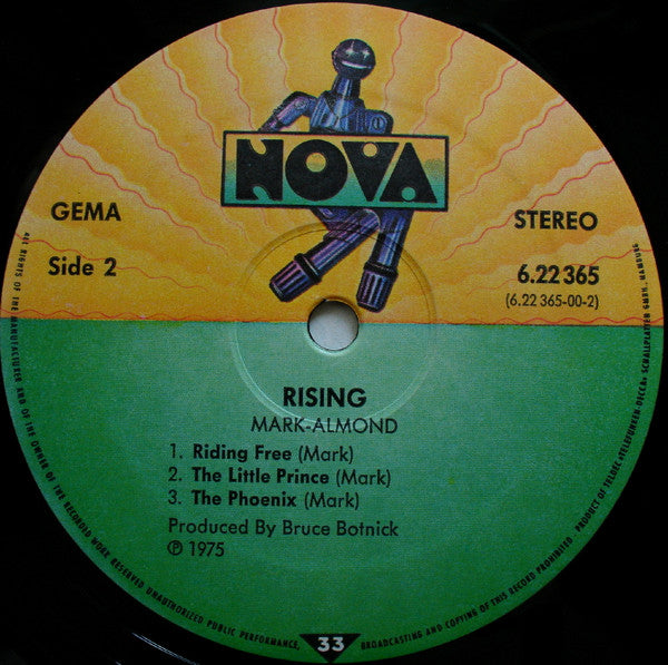 Mark-Almond : Rising (LP, Album, RE)
