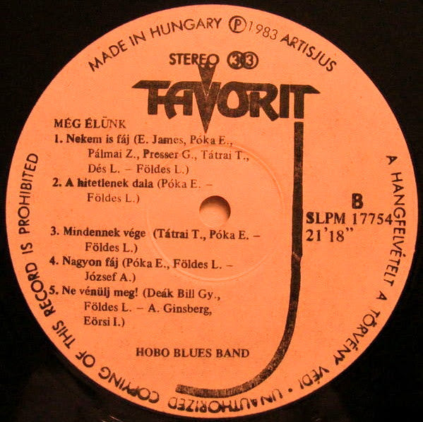 HBB* : Még Élünk (LP, Album, Ora)