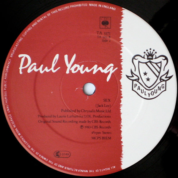 Paul Young : Wherever I Lay My Hat* / Broken Man / Sex* (*Extended Club Mix Versions) (12", Red)