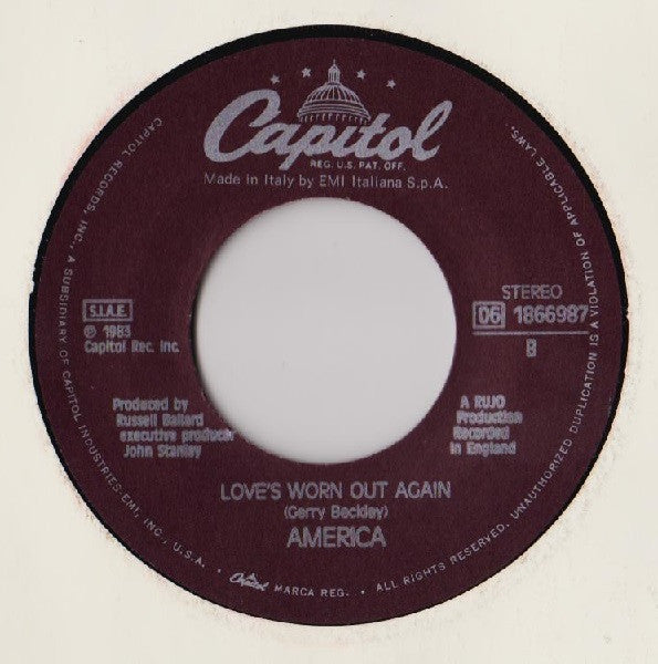 America (2) : Your Move / Love's Worn Out Again (7")