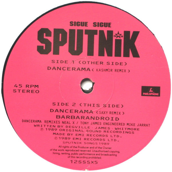 Sigue Sigue Sputnik : Dancerama (Or Is It Sex?) (12", Single)