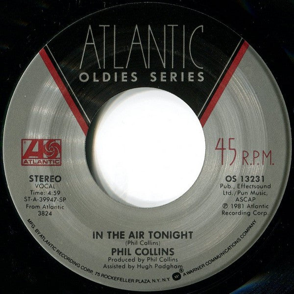 Phil Collins : I Missed Again / In The Air Tonight (7", RE)