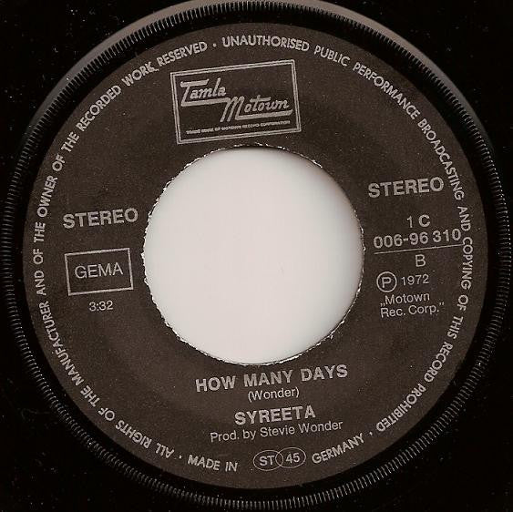 Syreeta : Your Kiss Is Sweet (7", Single)