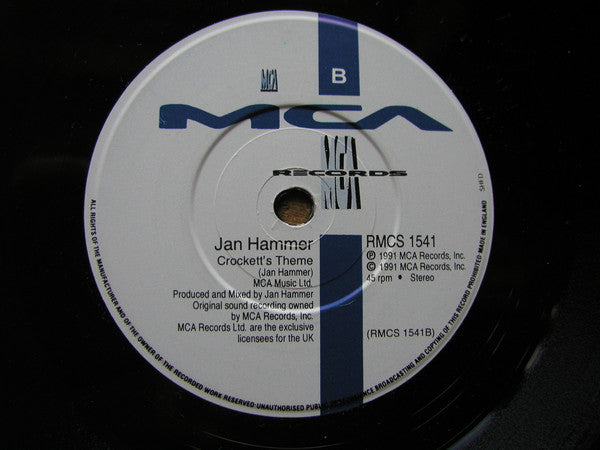 Jan Hammer : Crockett's Theme (7")