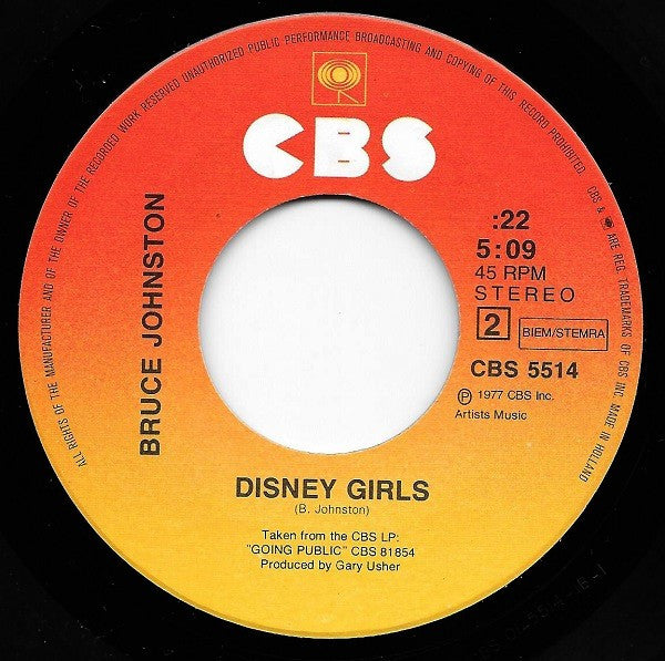 Bruce Johnston : Pipeline (7", Single)