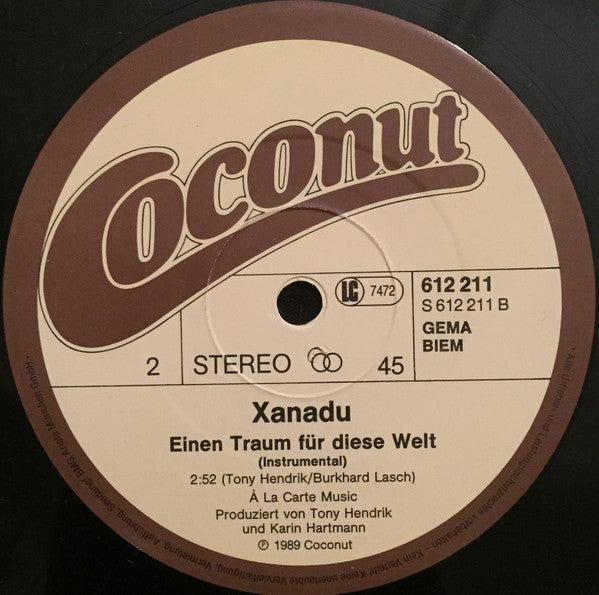 Xanadu (4) : Einen Traum Für Diese Welt (12", Maxi)