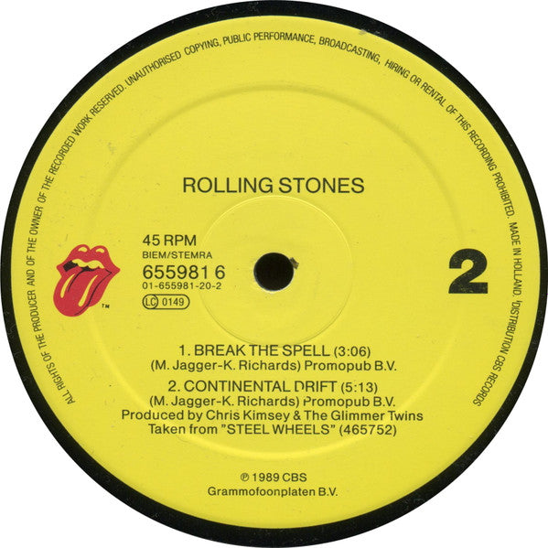 Rolling Stones* : Almost Hear You Sigh (12", Maxi)
