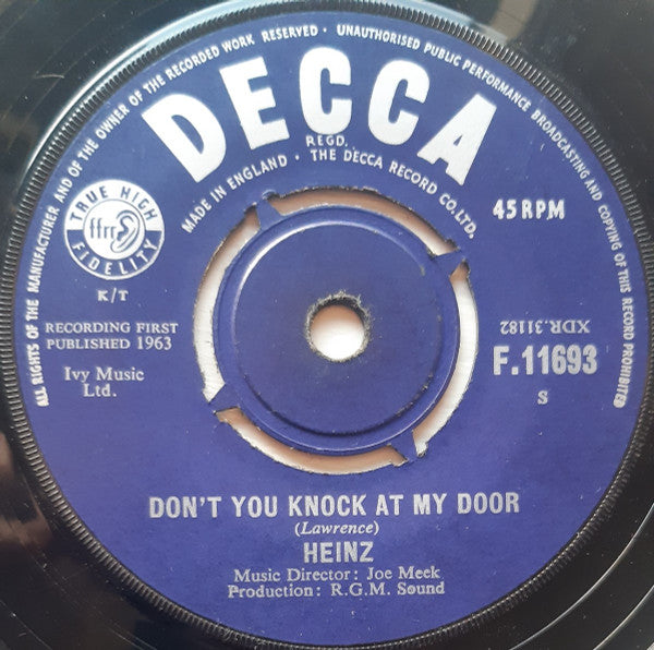 Heinz : Just Like Eddie (7", Single)