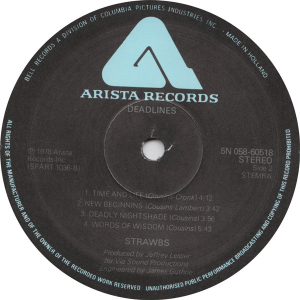 Strawbs : Deadlines (LP, Album, Gat)