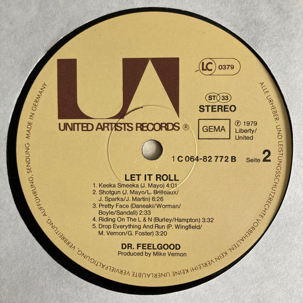 Dr. Feelgood : Let It Roll (LP, Album)