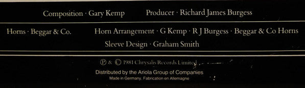 Spandau Ballet : Chant No. 1 (I Don't Need This Pressure On) (12", Sup)