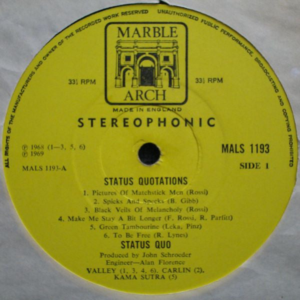Status Quo : Status Quo-Tations (LP, Comp)