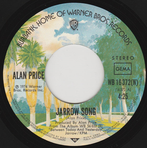 Alan Price : Jarrow Song (7", Single)