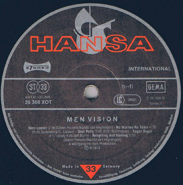 Men Vision : Men Vision (LP, Album)