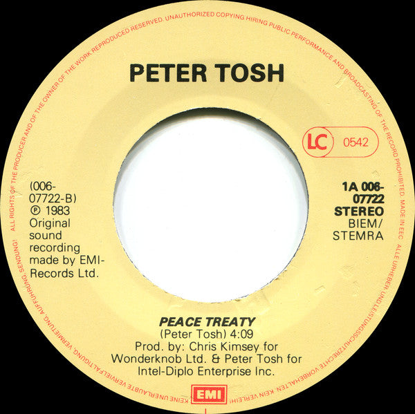 Peter Tosh : Johnny B. Goode (7", Single)