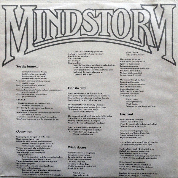 Mindstorm (5) : Mindstorm (LP, Album)