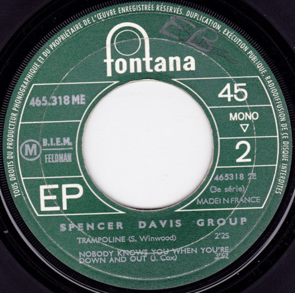 Le Spencer Davis Group* : When I Come Home (7", EP, Mono)