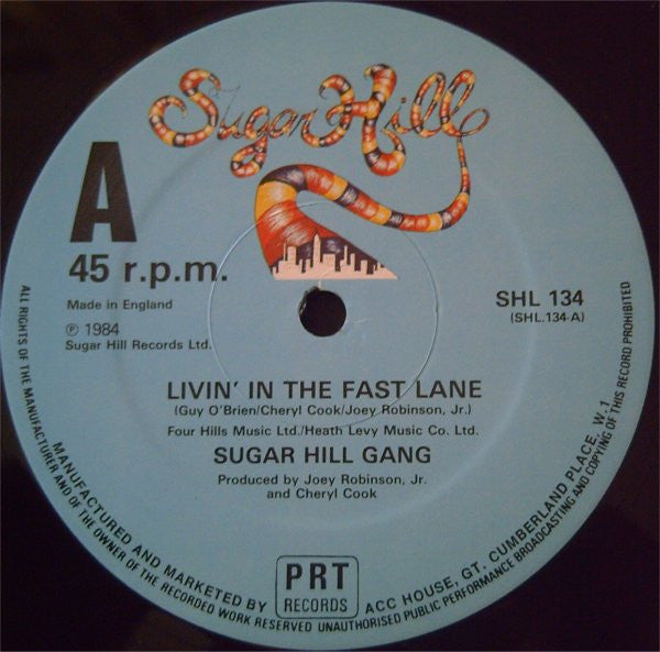 Sugarhill Gang : Livin' In The Fast Lane (12")