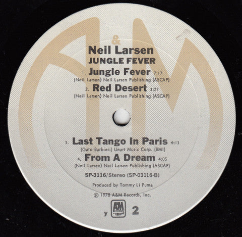 Neil Larsen : Jungle Fever (LP, Album)