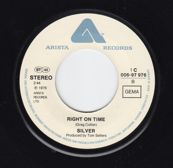 Silver (10) : Wham Bam Shang-A-Lang (7", Single)